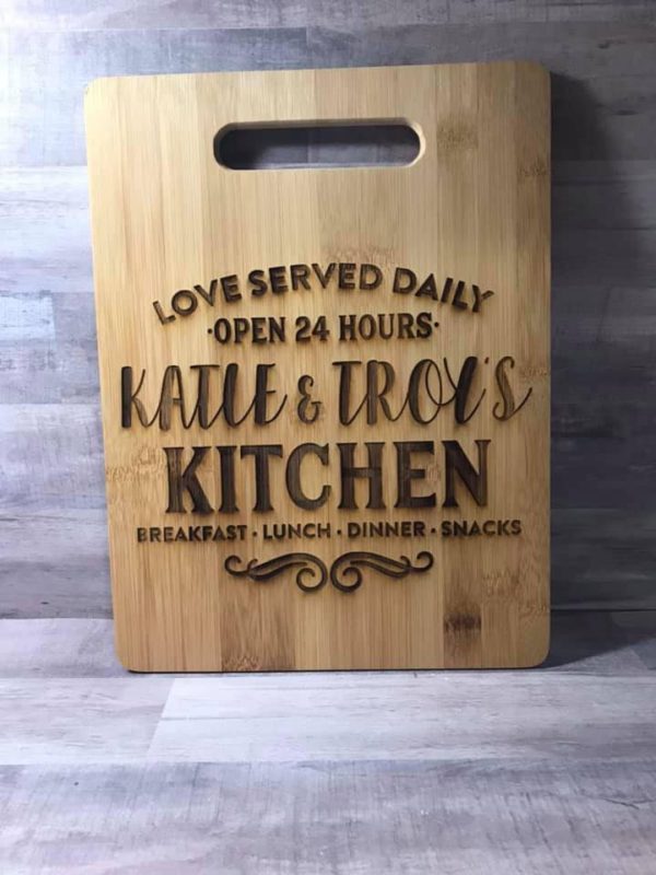 Love Served Daily Cutting Board