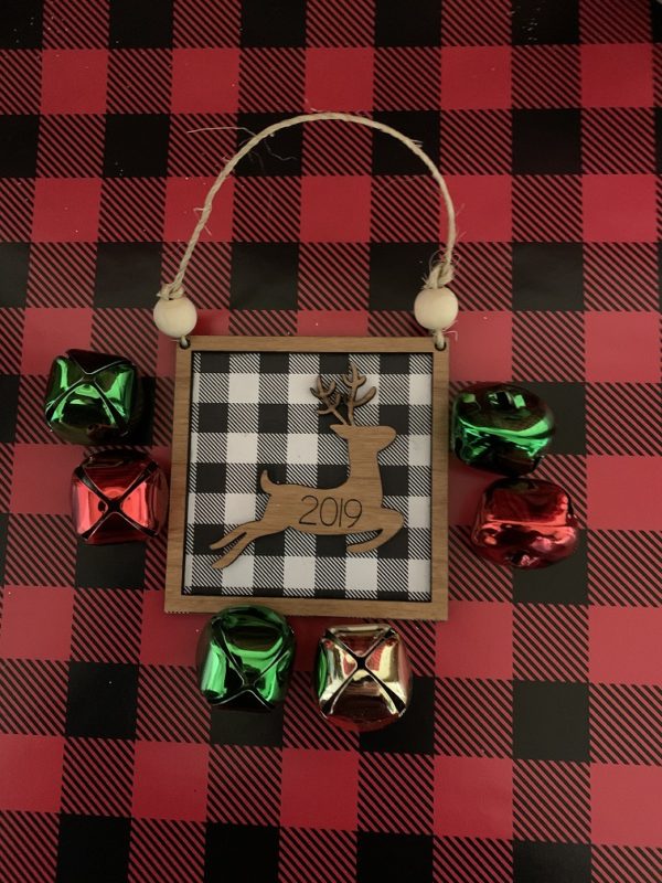 Reindeer Wood Ornament