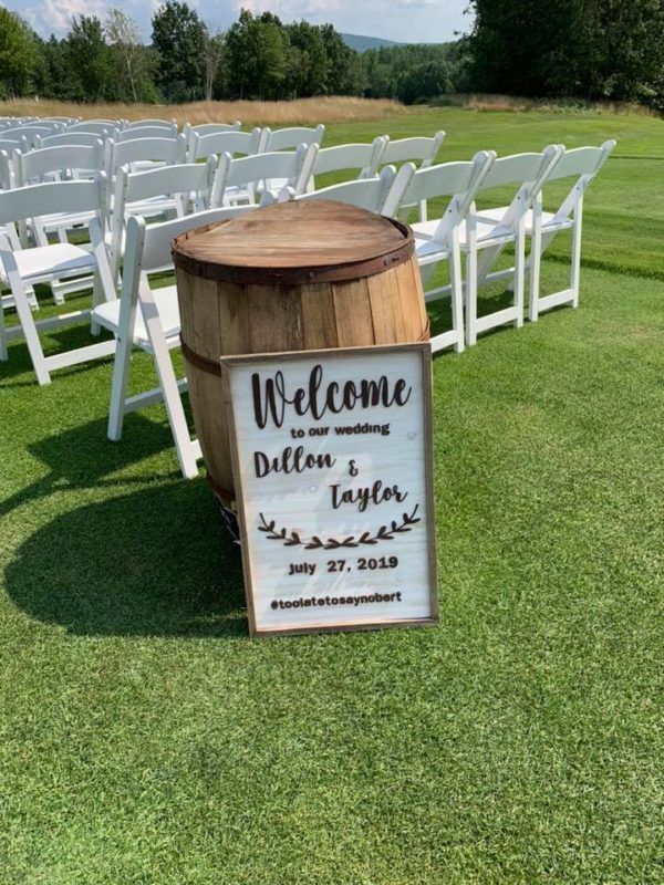 welcome to our happily ever after sign